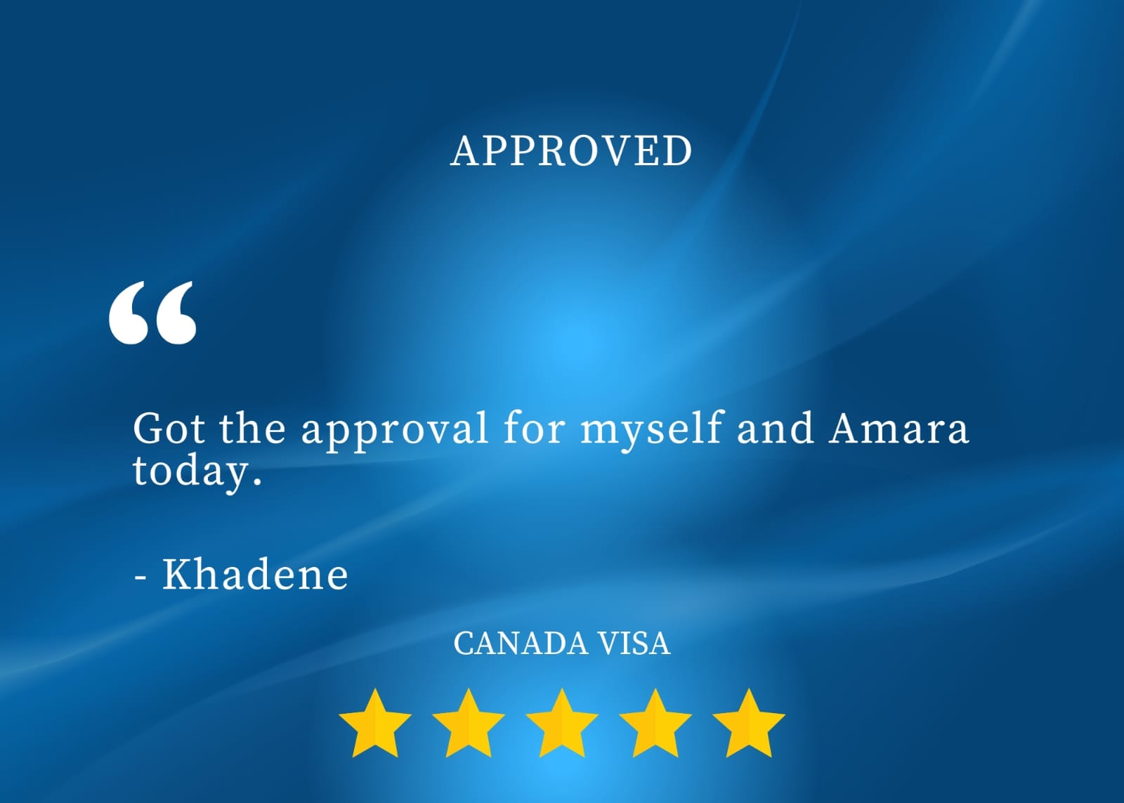 Client approval screenshot
